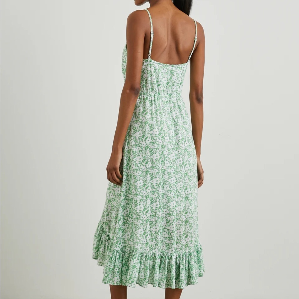 Rails Frida Midi Dress in Green Texture Floral - Picture 4 of 7